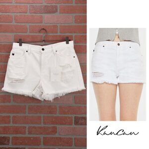 🆕 KanCan White Distressed Shorts - Size 7/27